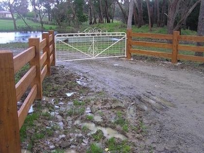 gates and fence photo